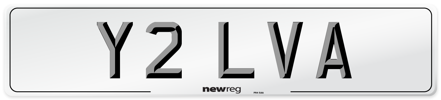 Y2 LVA Number Plate from New Reg
